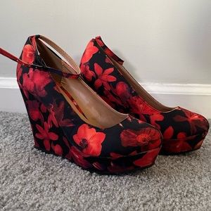 Dollhouse Floral Heels